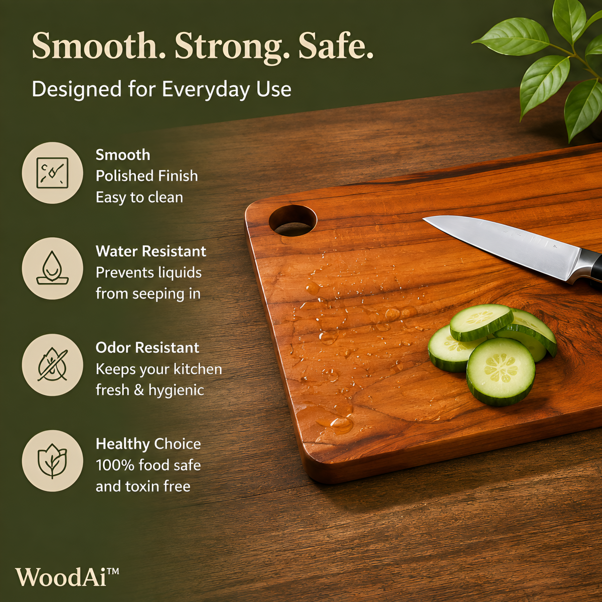 Wooden cutting board
